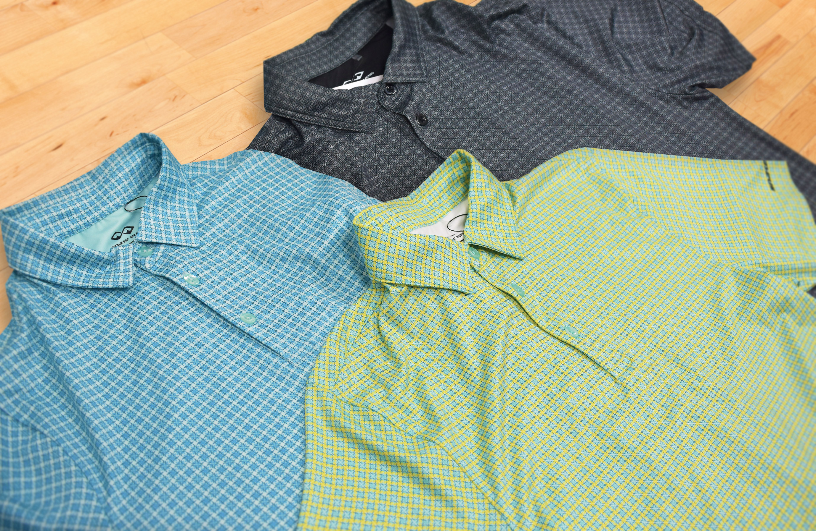 New Snake Eyes Golf Geo Print Polo 2